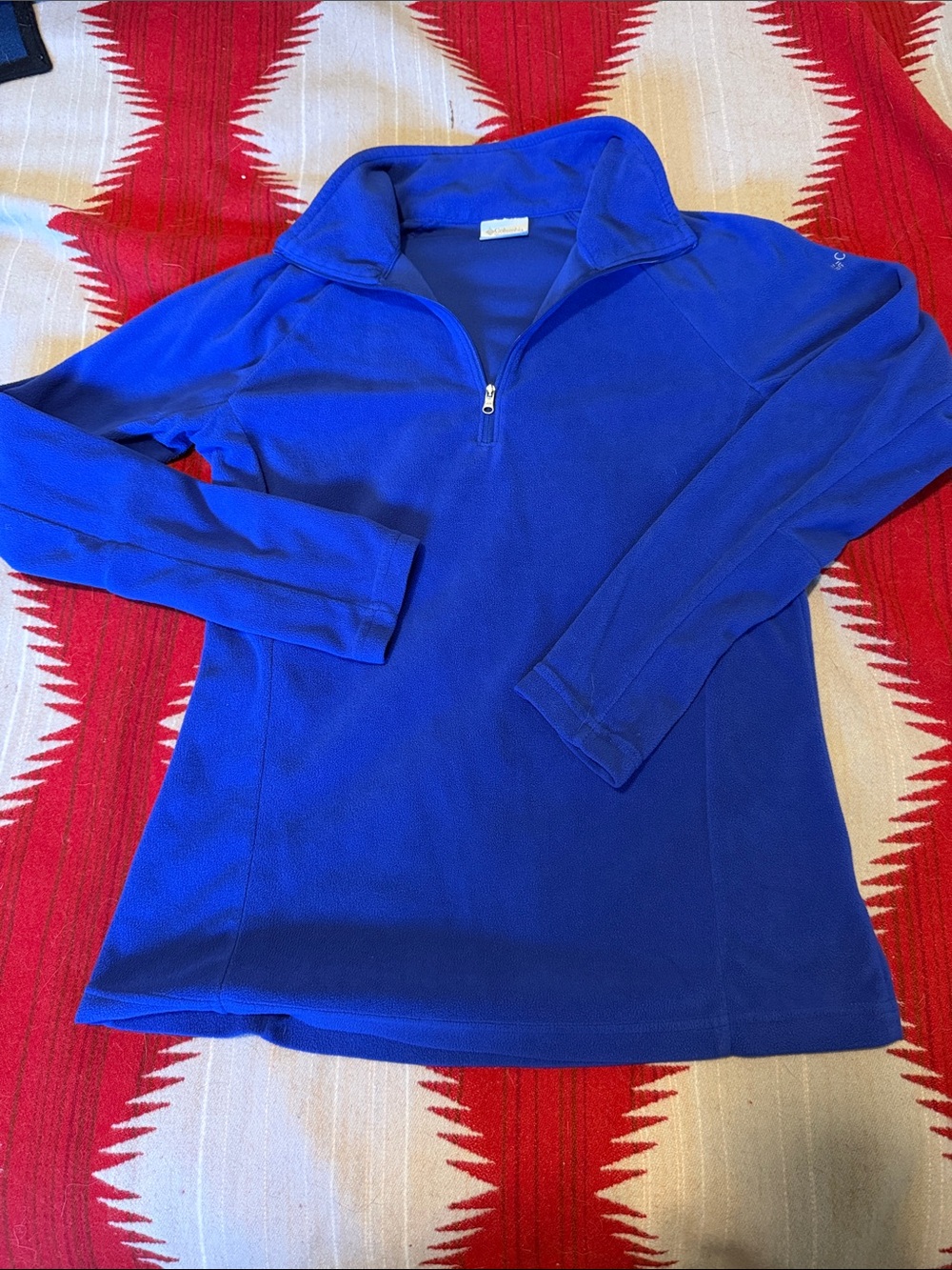 Women’s medium Columbia Blue Quarter-Zip Fleece Pullover
